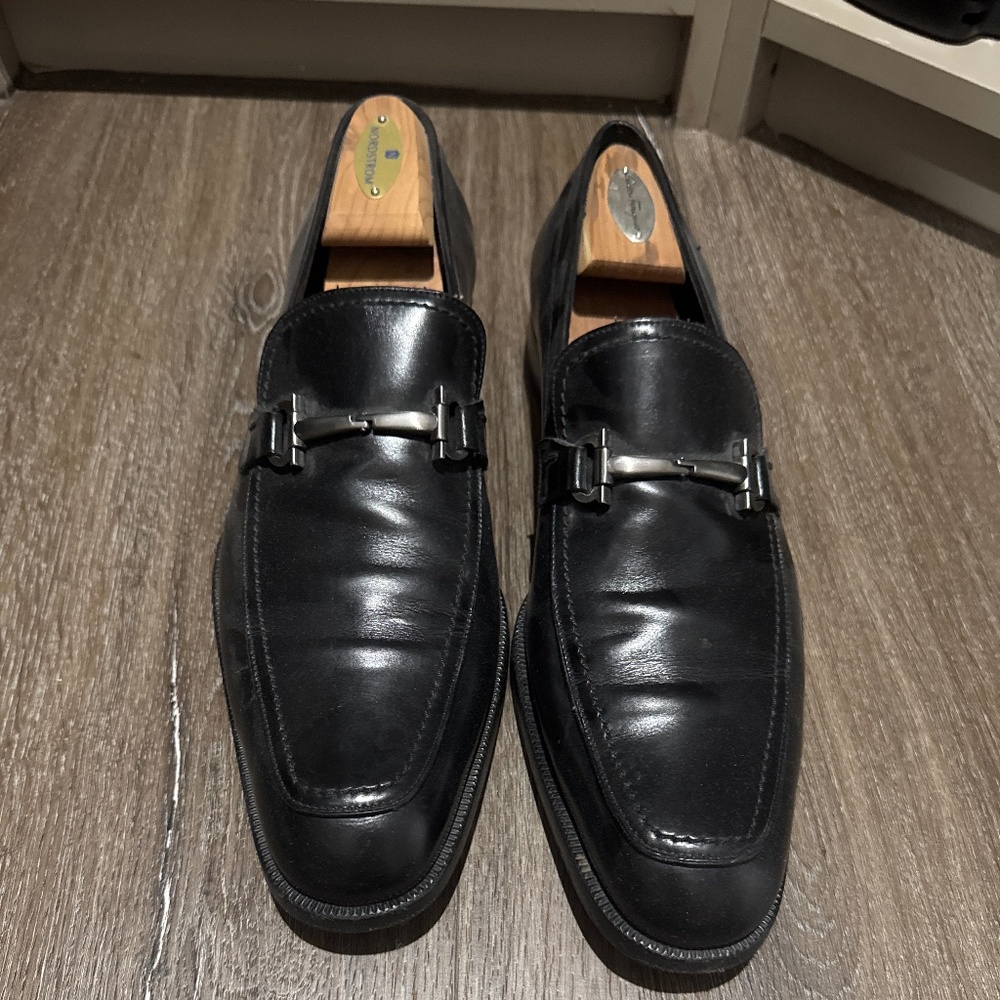Farragamo black shoes